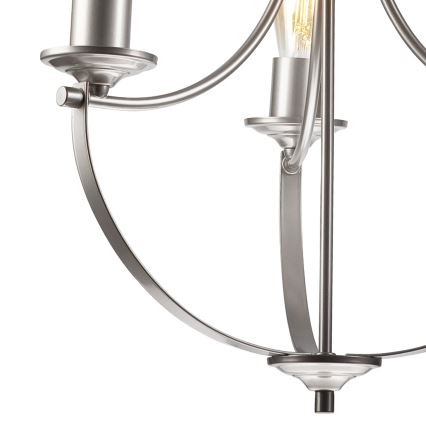 Люстра на цепи GINA 3xE27/60W/230V матовый хром
