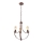 Люстра на цепи GINA 3xE27/60W/230V коричневый