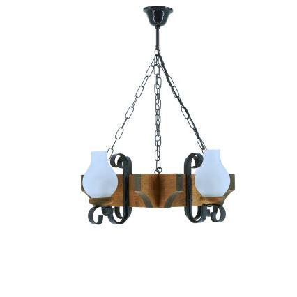 Люстра на цепи QUEEN 4xE14/40W/230V бук - сертифицировано FSC