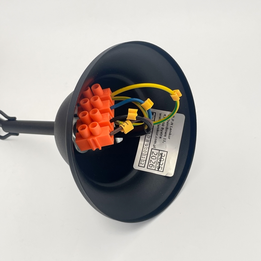 Люстра на цепи RETRO 2xE27/60W/230V матовый черный