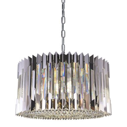 Люстра на цепи RITZ 12xE14/40W/230V диаметр 54 см блестящий хром