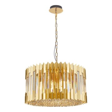 Люстра на цепи RITZ 12xE14/40W/230V диаметр 54 см золотистый
