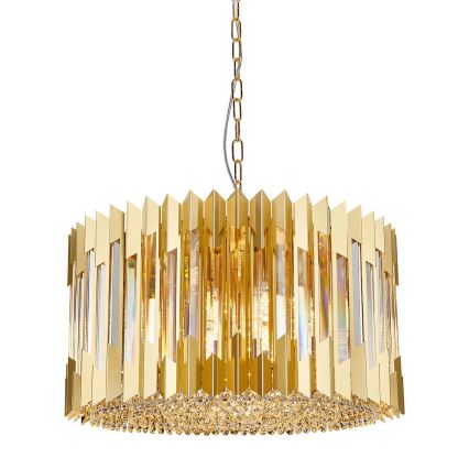 Люстра на цепи RITZ 12xE14/40W/230V диаметр 54 см золотистый