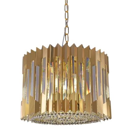 Люстра на цепи RITZ 7xE14/40W/230V диаметр 42 см золотистый