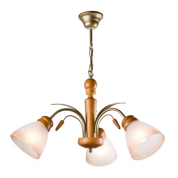Люстра на цепи TULIPAN 3xE27/60W/230V бук