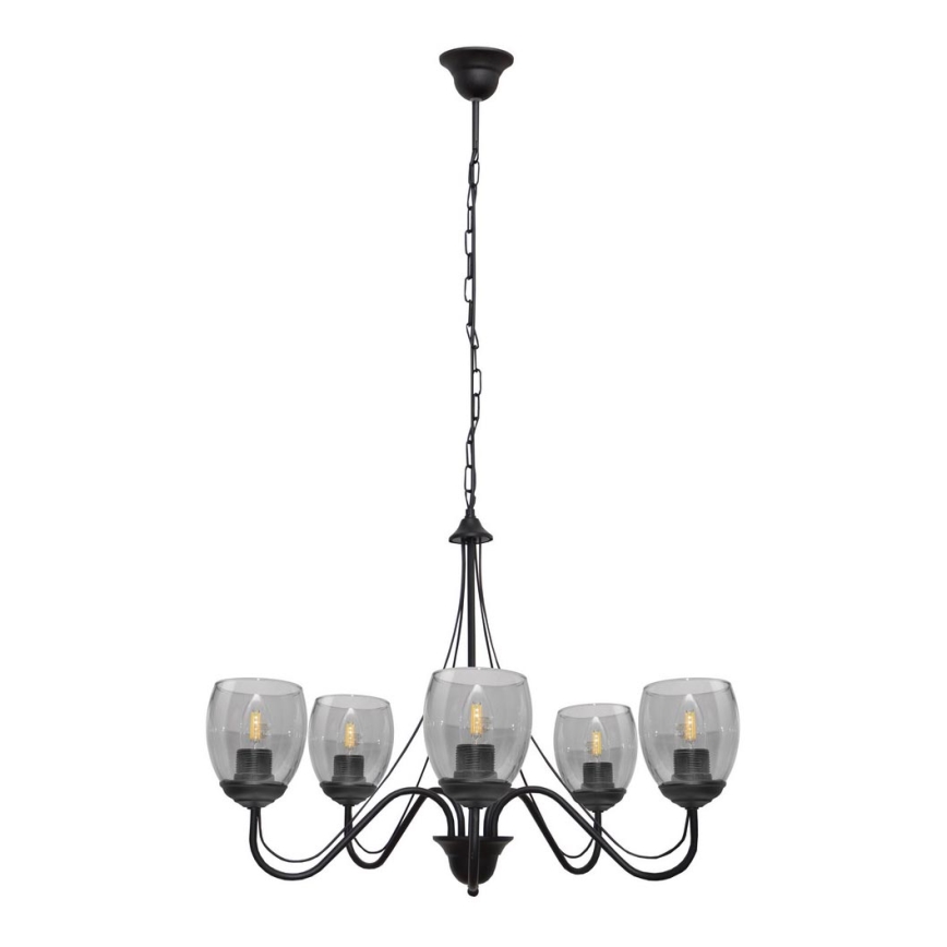 Люстра на ланцюгу ALLENA 5xE27/15W/230V