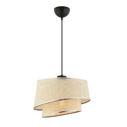 Люстра на ланцюгу BARETTE 1xE27/60W/230V кремова/блискучий хром