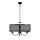 Люстра на ланцюгу BRESSO 4xE14/12W/230V чорний