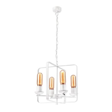 Люстра на ланцюгу CEDRIC II 4xE27/60W/230V білий