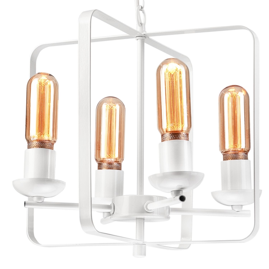 Люстра на ланцюгу CEDRIC II 4xE27/60W/230V білий