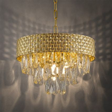 Lюстра на ланцюгу CHARLIZE 4xE14/10W/230V золота