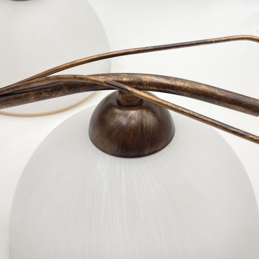 Люстра на ланцюгу COBRA 5xE27/60W/230V бронза/патина