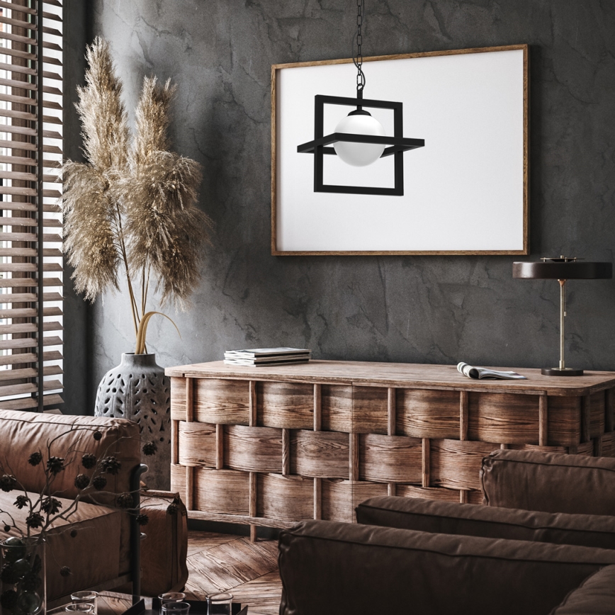 Люстра на ланцюгу DIEGO 1xE14/40W/230V чорна