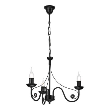 Люстра на ланцюгу DONATO 3xE14/40W/230V чорний