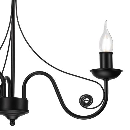 Люстра на ланцюгу DONATO 3xE14/40W/230V чорний