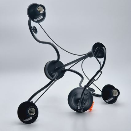 Люстра на ланцюгу DONATO 3xE14/40W/230V чорний