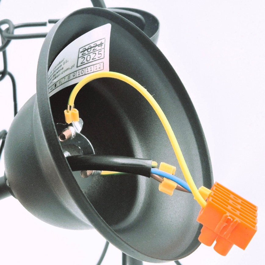 Люстра на ланцюгу DONATO 3xE14/40W/230V чорний