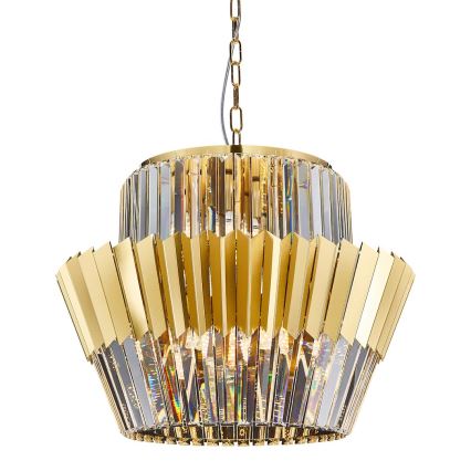 Люстра на ланцюгу DONNA 12xE14/40W/230V діаметр 55 см золотий