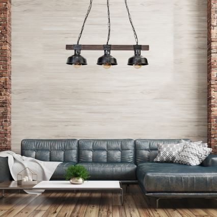 Люстра на ланцюгу FARO 3xE27/60W/230V
