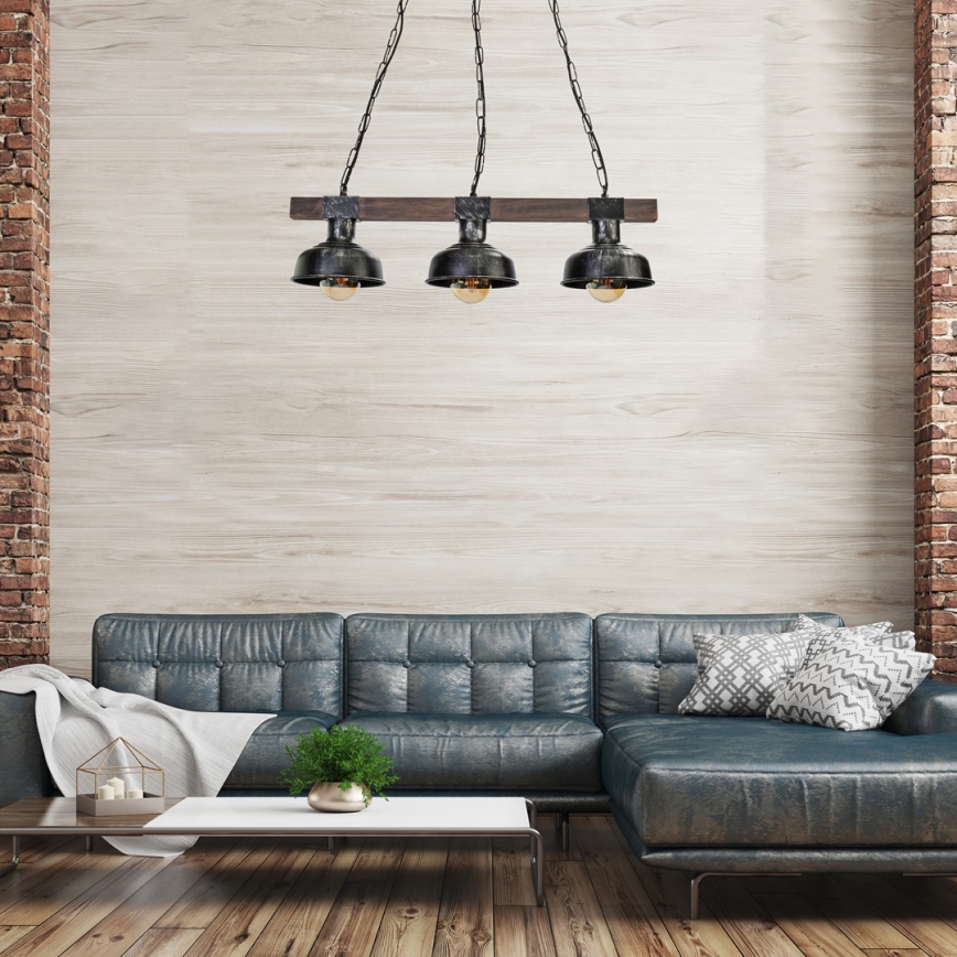Люстра на ланцюгу FARO 3xE27/60W/230V