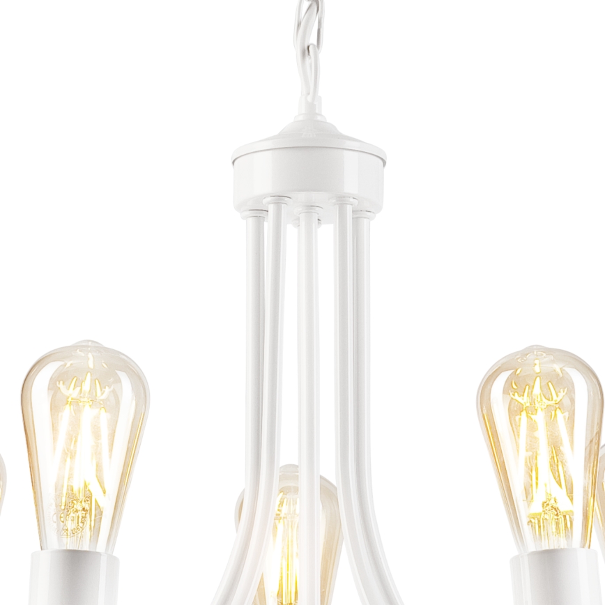 Люстра на ланцюгу GINA 5xE27/60W/230V білий