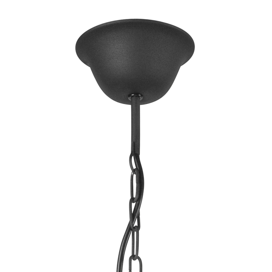 Люстра на ланцюгу LUCY 5xE14/60W/230V чорний