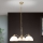 Люстра на ланцюгу OLD LAMP 3xE27/40W/230V діаметр 65 см білий/латунь