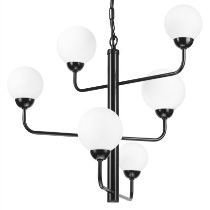 Люстра на ланцюгу OSCAR 6xG9/5W/230V чорний