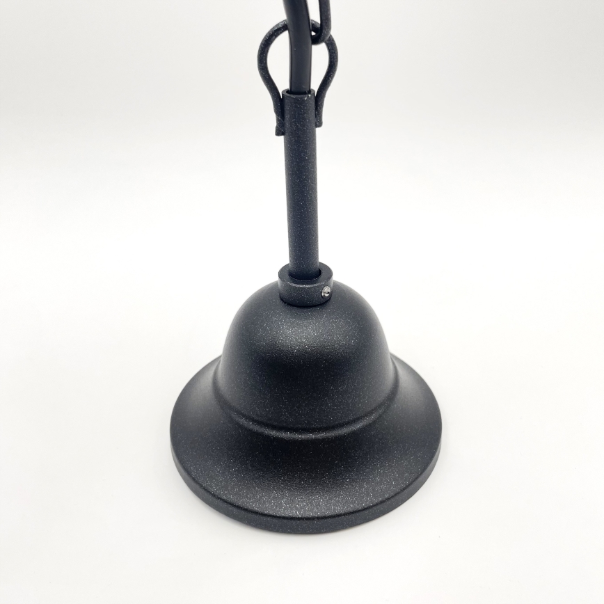 Люстра на ланцюгу RETRO 2xE27/60W/230V чорний