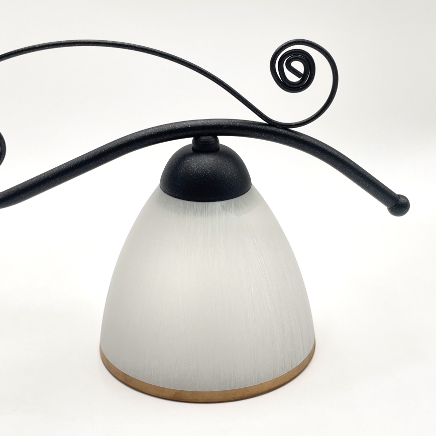 Люстра на ланцюгу RETRO 2xE27/60W/230V чорний