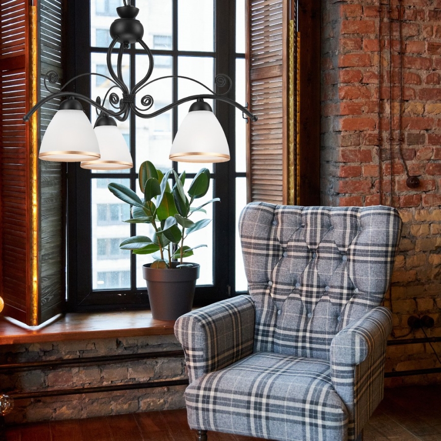 Люстра на ланцюгу RETRO II 3xE27/60W/230V