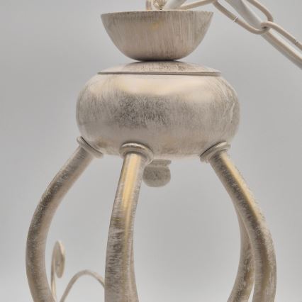 Люстра на ланцюгу RETRO II 5xE27/60W/230V біла патина