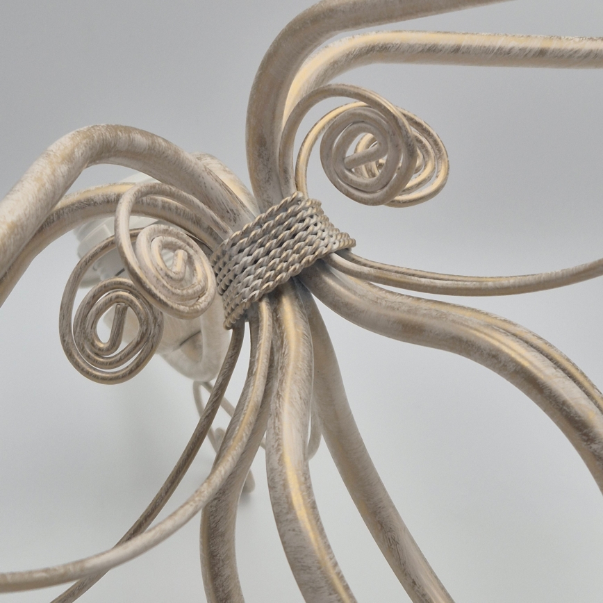 Люстра на ланцюгу RETRO II 5xE27/60W/230V біла патина