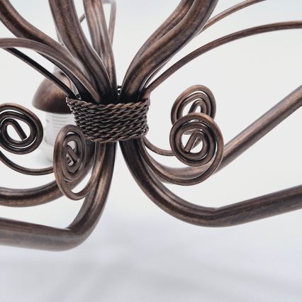 Люстра на ланцюгу RETRO II 5xE27/60W/230V бронзова патина