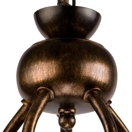 Люстра на ланцюгу RETRO II 5xE27/60W/230V чорна патина