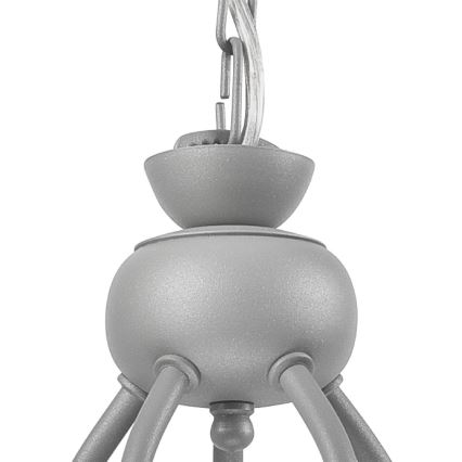 Люстра на ланцюгу RETRO II 5xE27/60W/230V срібляста