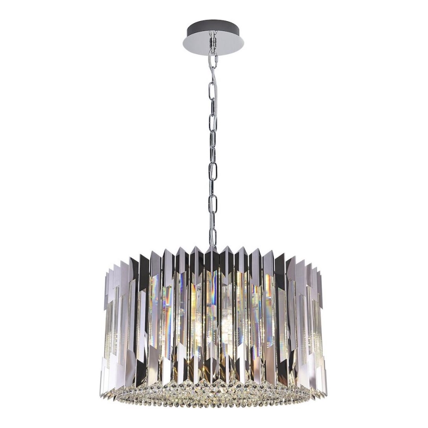 Люстра на ланцюгу RITZ 12xE14/40W/230V діаметр 54 см глянцевий хром