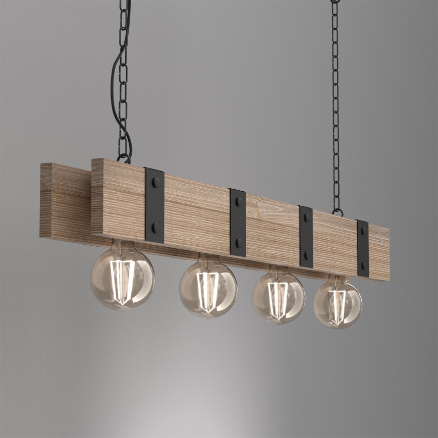 Люстра на ланцюгу SODER 4xE27/60W/230V