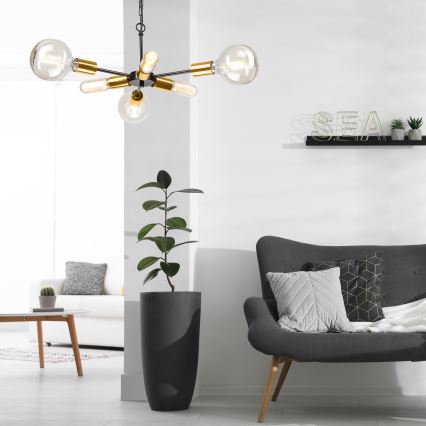 Люстра на ланцюгу STARLA 6xE27/60W/230V