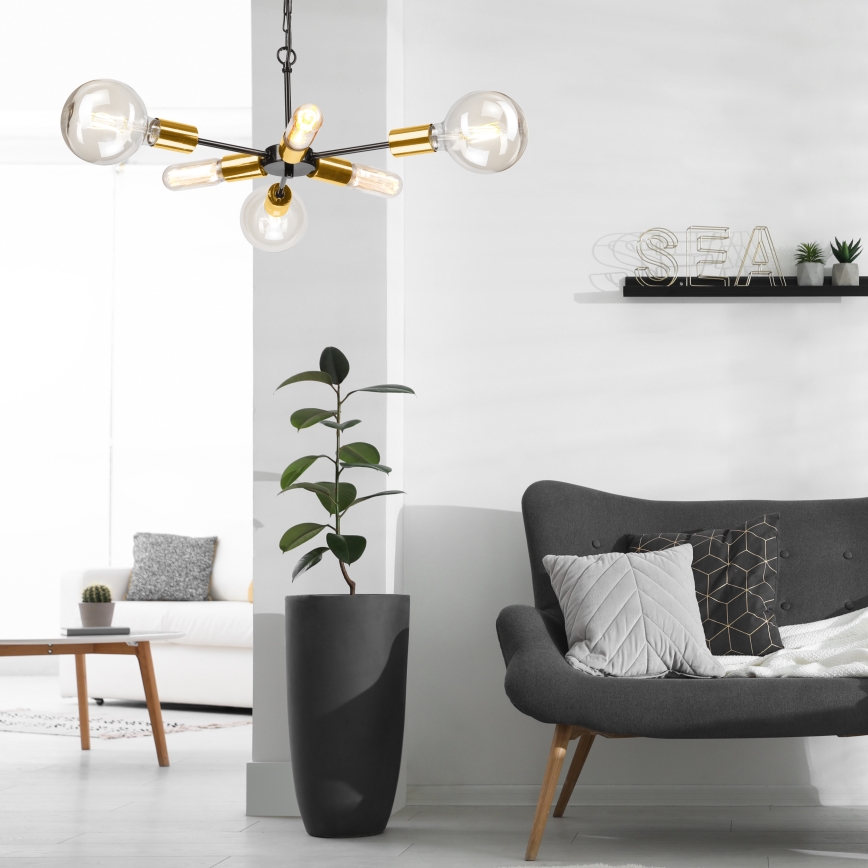 Люстра на ланцюгу STARLA 6xE27/60W/230V