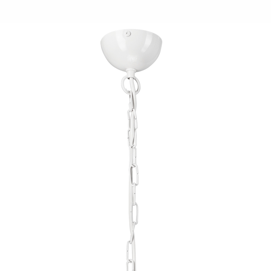 Люстра на ланцюгу TIFFANY 10xE27/60W/230V білий