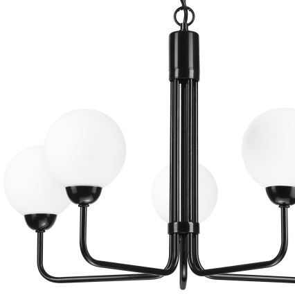 Люстра на ланцюгу TIFFY 5xG9/5W/230V чорний