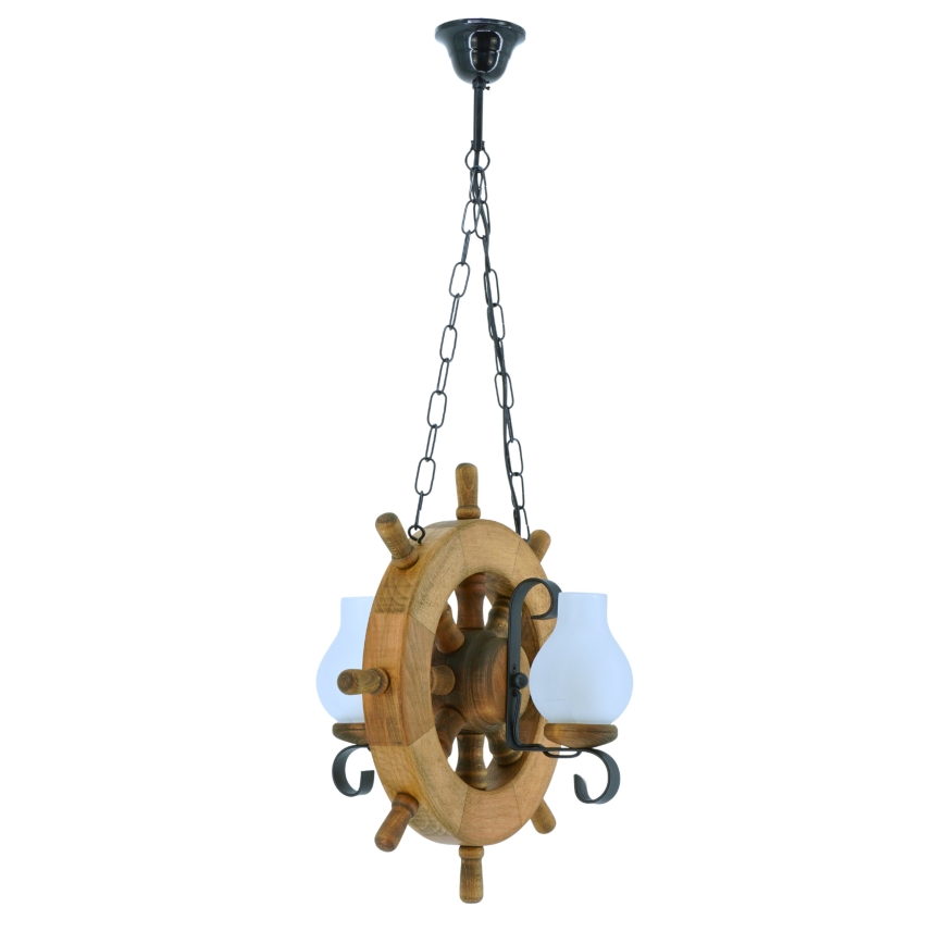 Люстра на ланцюгу TIMONA 2xE14/40W/230V бук