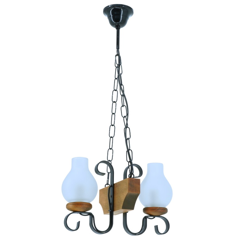 Люстра на ланцюгу VELA 2xE14/40W/230V бук