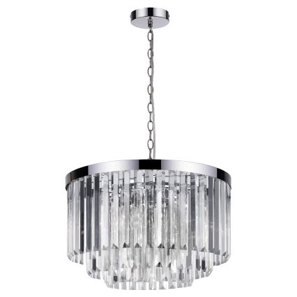 Люстра на ланцюгу VETRO 5xE14/60W/230V глянцевий хром