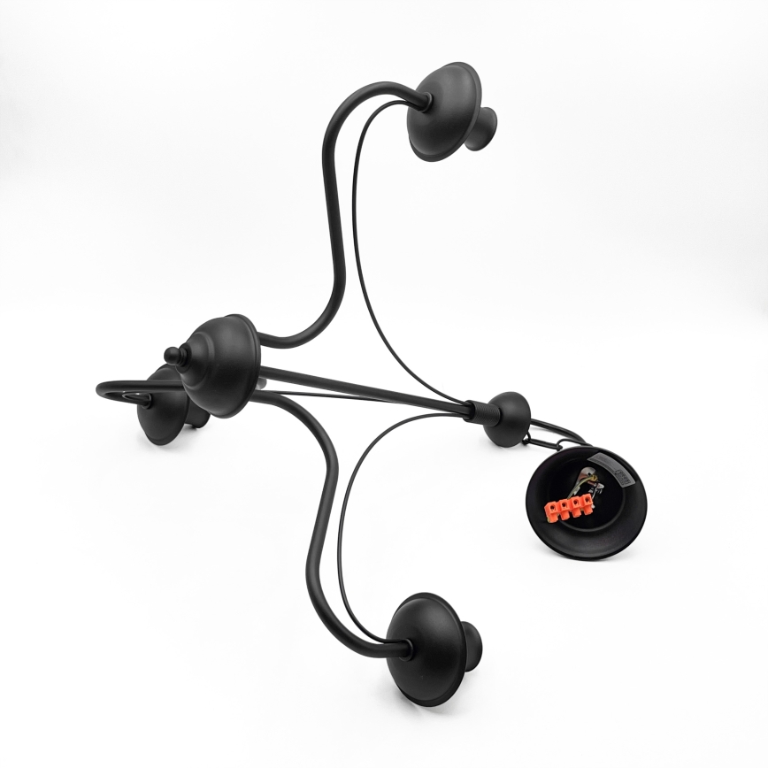 Люстра на ланцюзі ANTON 3xE14/15W/230V чорна