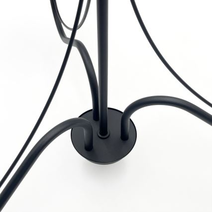 Люстра на ланцюзі ANTON 3xE14/15W/230V чорна