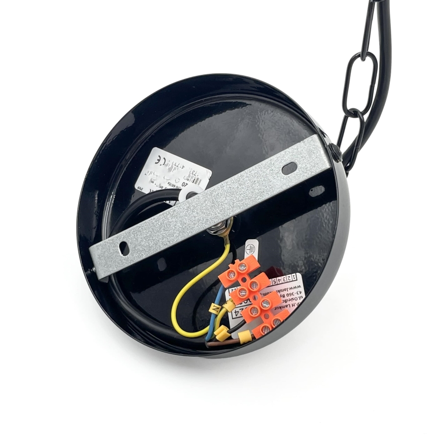 Люстра на ланцюзі ROSA 3xE27/60W/230V чорна/сіра