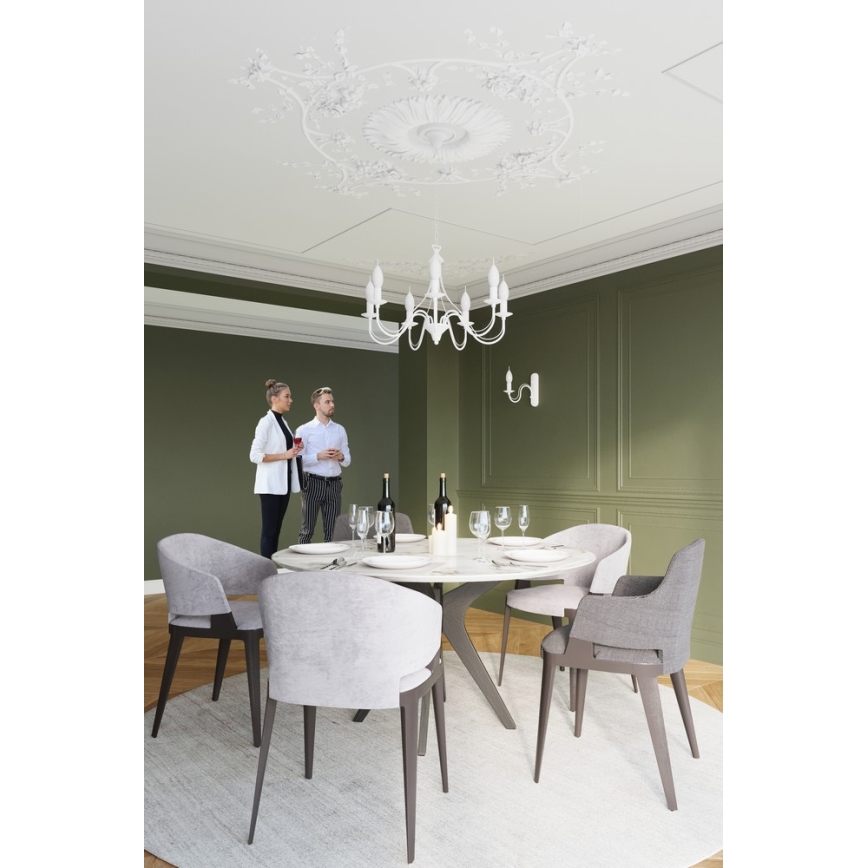Люстра на ланцюжку MINERWA 5 5xE14/40W/230V білий