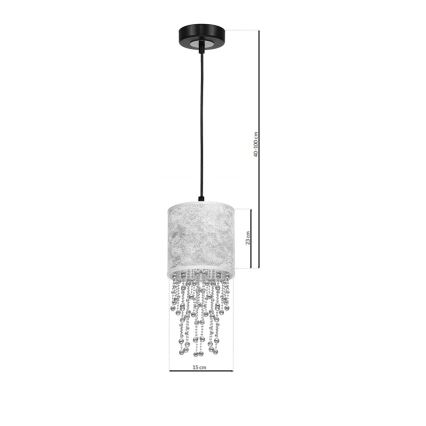 Люстра на мотузці ALMERIA 1xE27/60W/230V